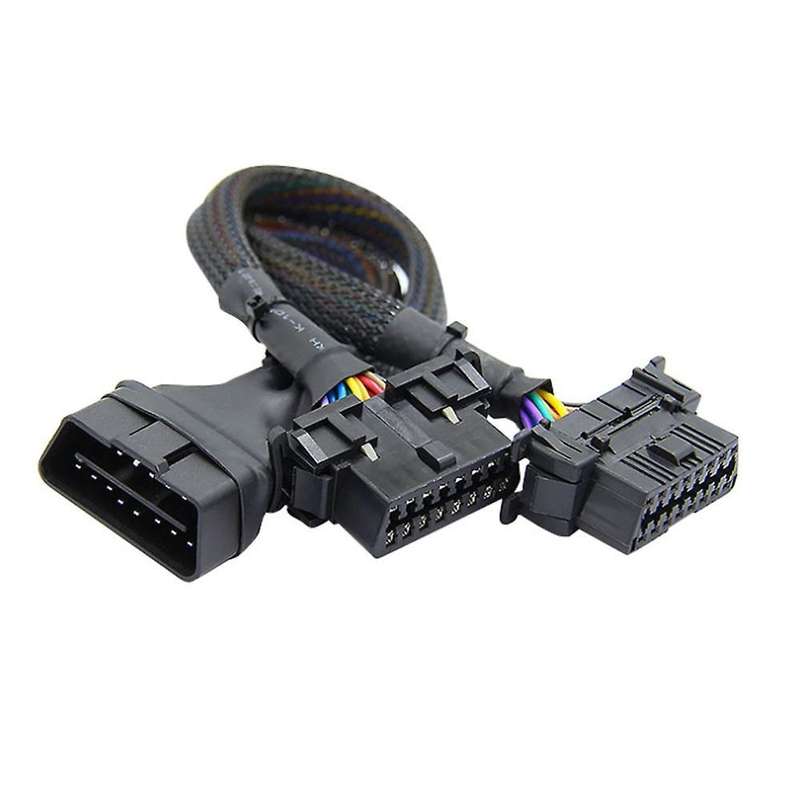 1x Male and 2x Female Extension Cable Adapter (1ft/30cm) (1pack)