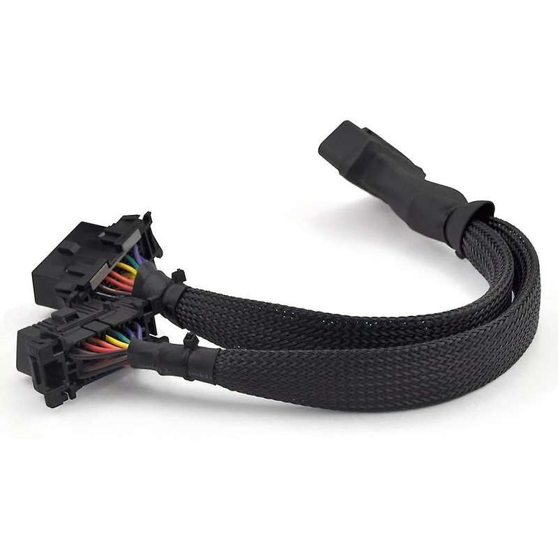 1x Male and 2x Female Extension Cable Adapter (1ft/30cm) (1pack)