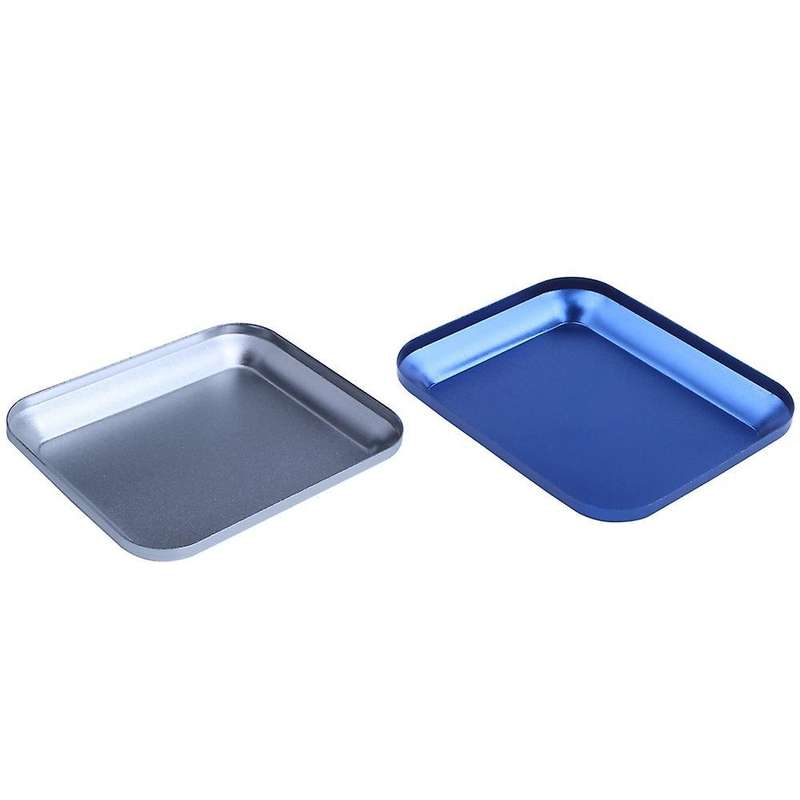 Screw Tray with Magnetic Pad for Rc Model Car Repair Tool Blue