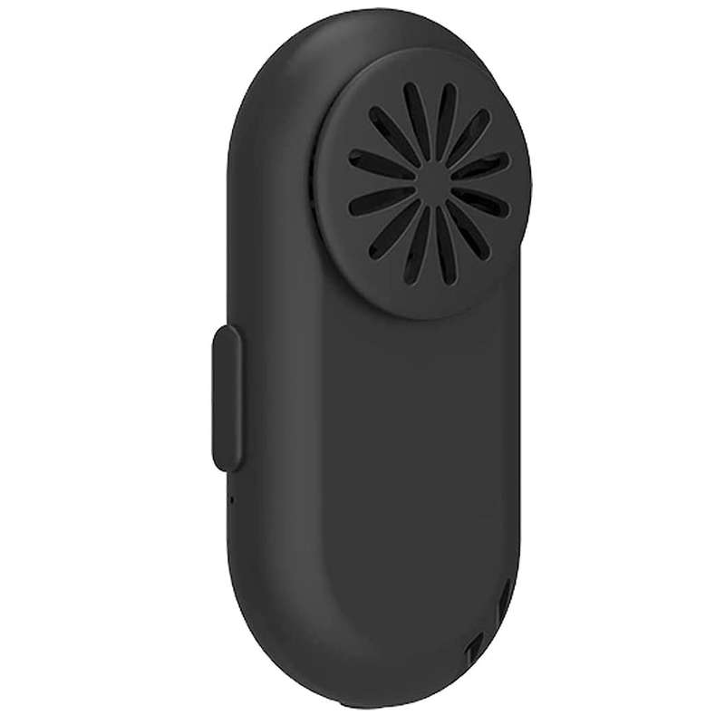 Air Purifier Mask Clip with Fan Breathe Cooler for Mask-black