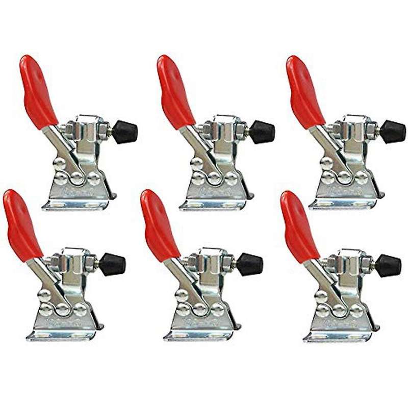 6 Pcs Toggle Clamp Gh-201a 27kg Quick Release Tool Horizontal Clamps