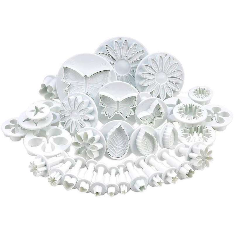 33 Piece Cake Cookie Flower Leaf Butterfly Heart Shape Mold Diy Tools