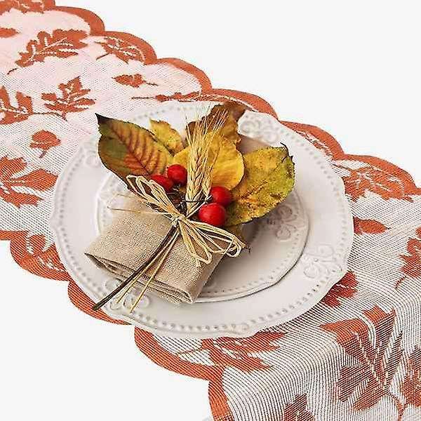 2pcs Thanksgiving Table Runner Table Decorations,for Dinner Party