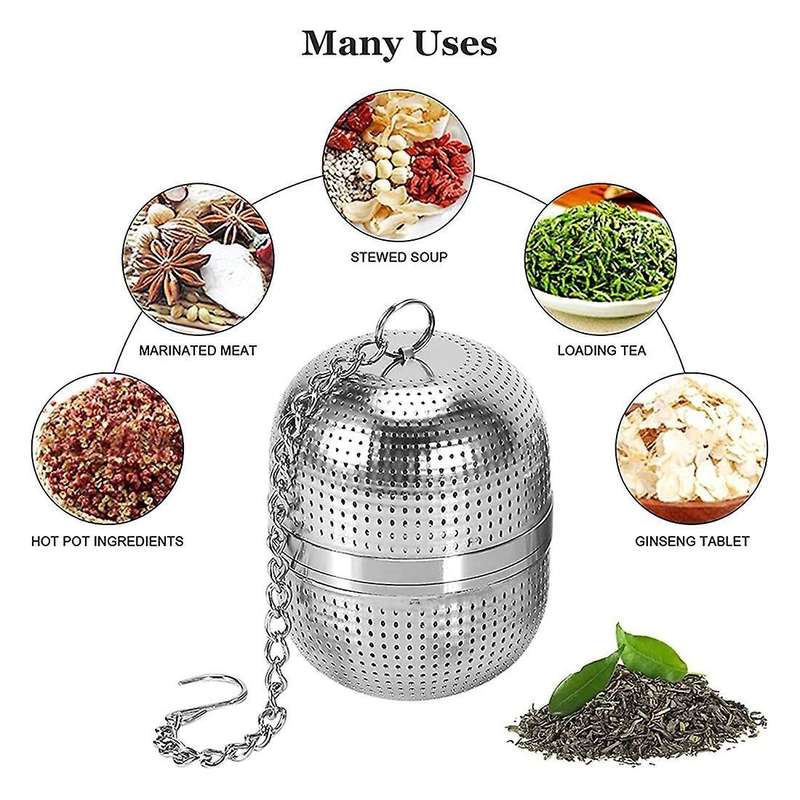 Tea Infuser, Stainless Steel Tea Strainer, Ball Mesh Tea Strainer