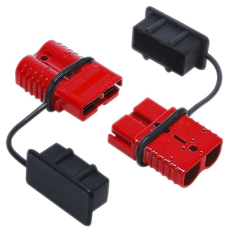 50a 600v Pair Plug Battery Trailer Durable Quick Connector Kit
