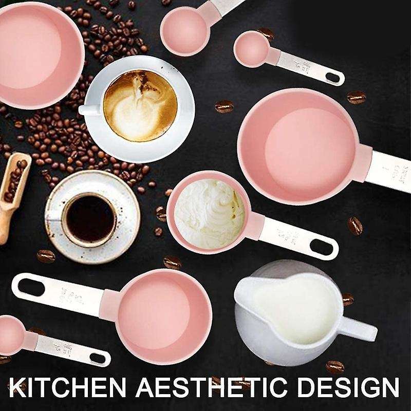 Measuring Cups and Measuring Spoons Set Of 8pcs, Stainless Steel