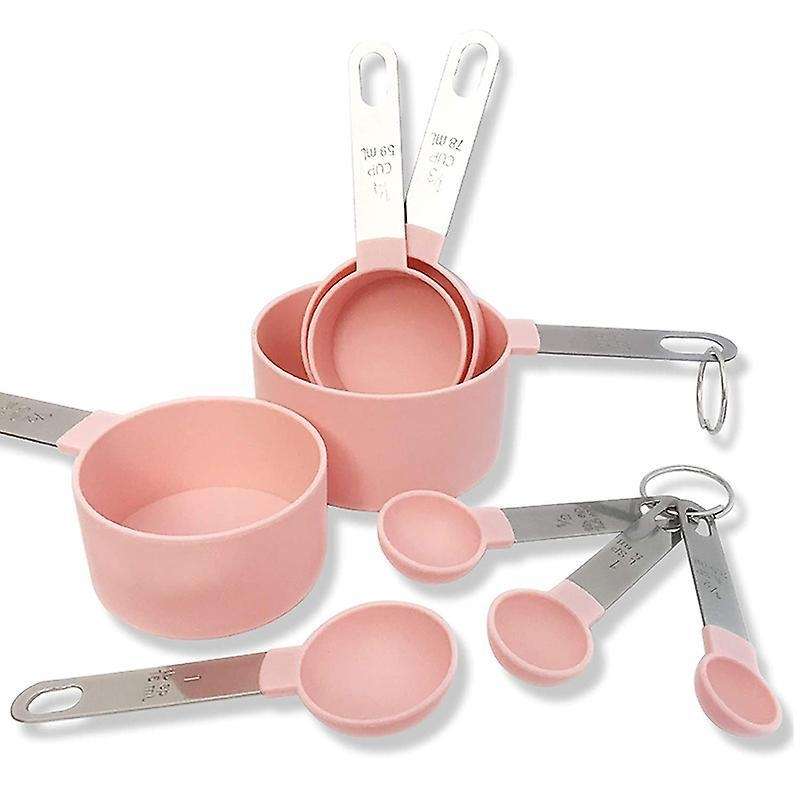 Measuring Cups and Measuring Spoons Set Of 8pcs, Stainless Steel