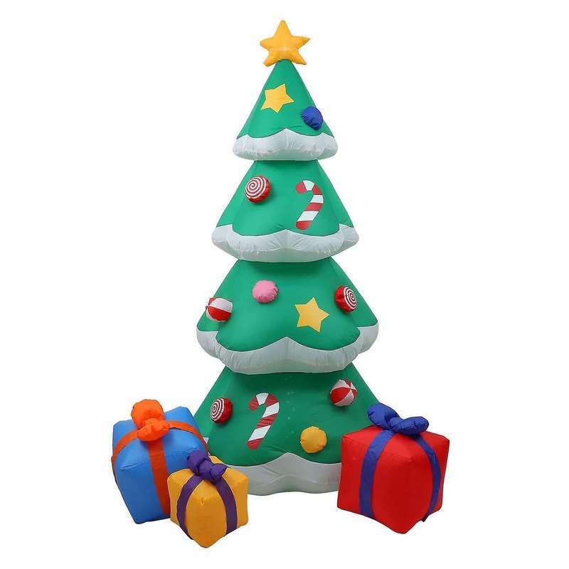 Outdoor Decor Christmas Tree for Lawn Yard Porch Xmas Party Eu Plug