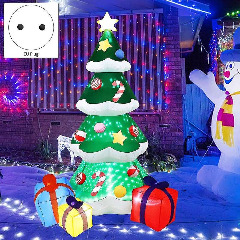 Outdoor Decor Christmas Tree for Lawn Yard Porch Xmas Party Eu Plug