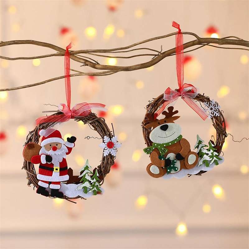Christmas Decorations Christmas Cane Garland Cane Ring Decoration