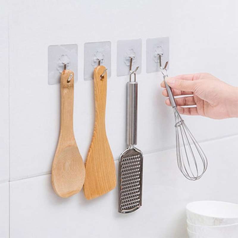 Punch-free Non-marking Hook Strong Transparent Waterproof Sticker