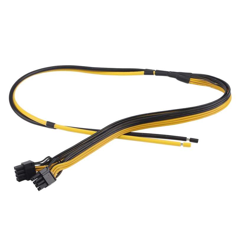 Graphic Card Power Supply Cable 6p+2p 10awg+16awg Cables for Mining
