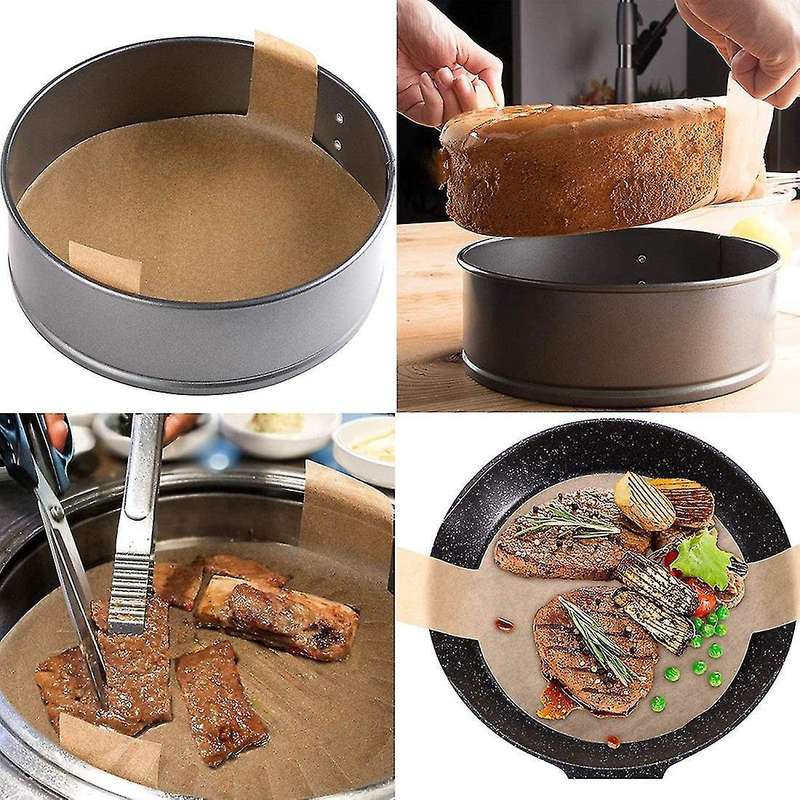 120 Pcs Parchment Paper for Baking Round,non-stick Parchment Paper