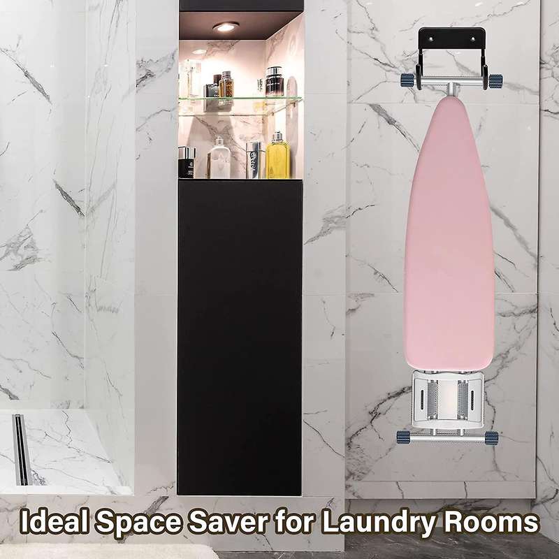 Ironing Board Hanger Iron Board Wall Mount for Laundry Rooms Black