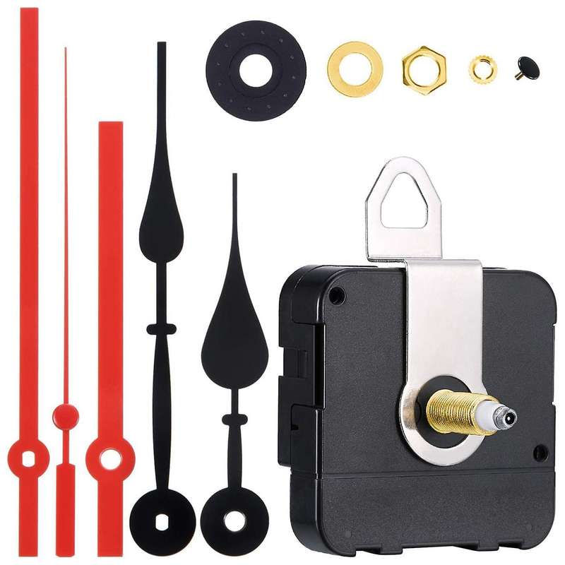 High Torque Long Shaft Movement with 2 Different Pairs Of Hands Red