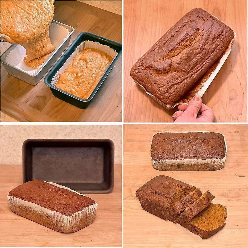 40 Pack Greaseproof Loaf Tin Liners Baking Paper Non Stick Cake Liner