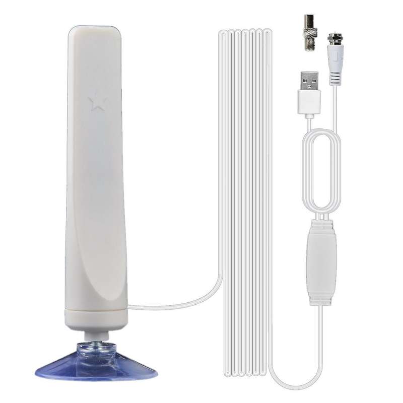 Indoor Digital Hdtv Antenna Tv 50 Miles Range Radius Amplifier Dvb-t2