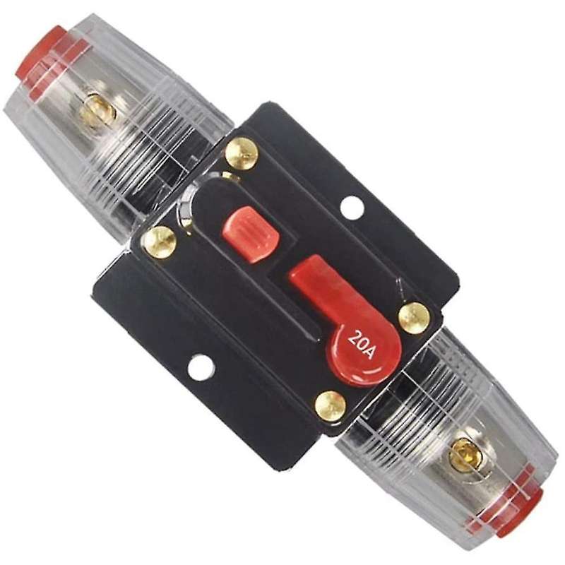 Dc 12v 20a Car Protection Audio Inline Circuit Breaker (12v 20a)