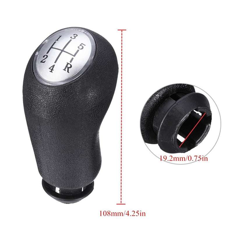 Mt Gear Shift Knob for Renault Clio Iii 05-09 Megane Ii 02-08 Scenic