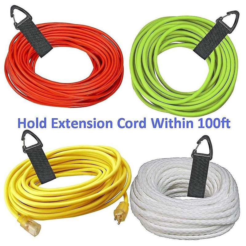 8pc Extension Cord Holder Organizer,16-inch Hook & Hanger with Buckle
