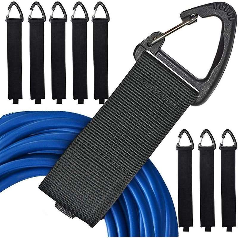 8pc Extension Cord Holder Organizer,16-inch Hook & Hanger with Buckle