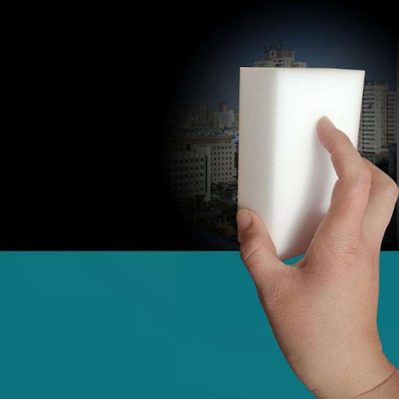 100 Pcs White Sponge Kitchen Sponge Cleaner for Kitchen Bathroom