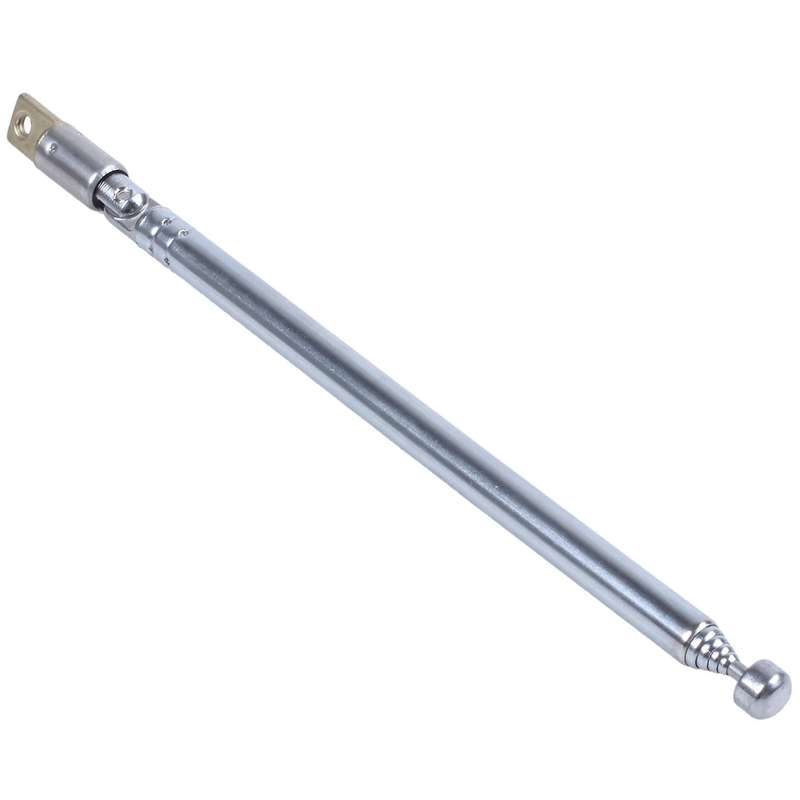 Replacement 49cm 6 Sections Telescopic Antenna Aerial for Radio Tv