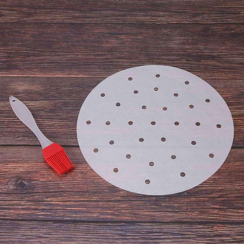 100 Pack Air Fryer Parchment Paper Liners - 9 Inch Parchment Paper