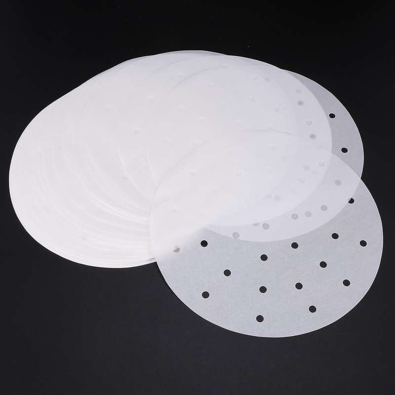 100 Pack Air Fryer Parchment Paper Liners - 9 Inch Parchment Paper