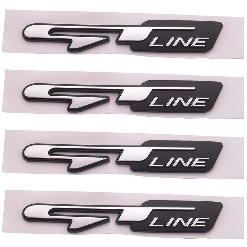 4x 3d Car Letters Sticker for Kia Rear Trunk Fender Stickers Gt Line