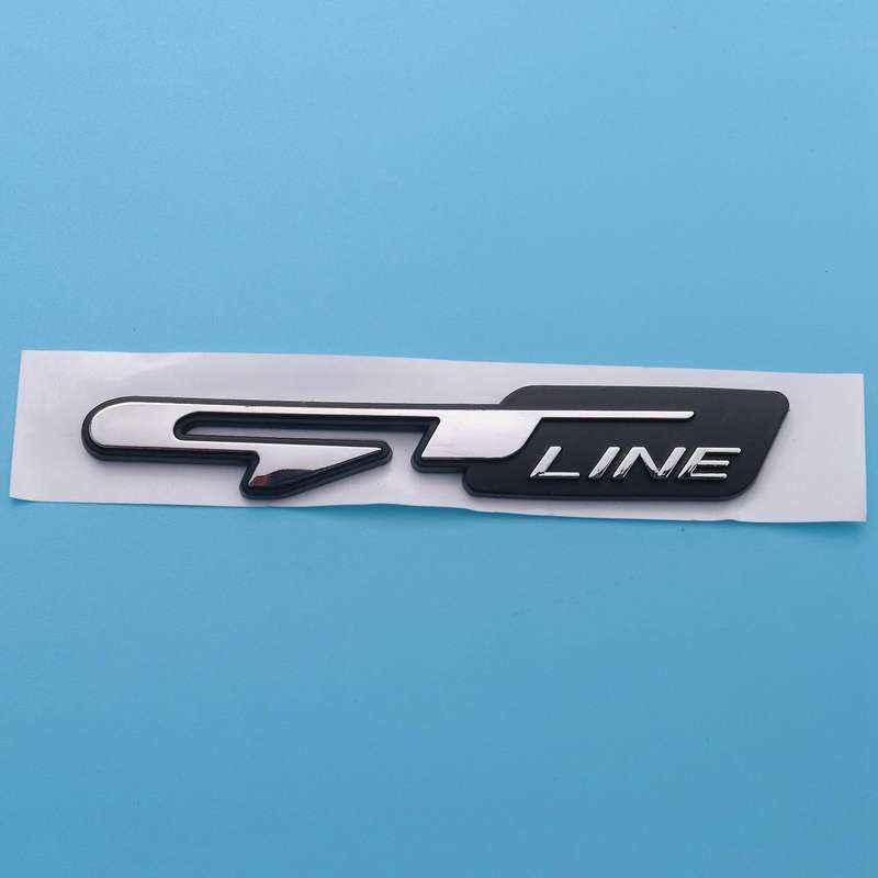 4x 3d Car Letters Sticker for Kia Rear Trunk Fender Stickers Gt Line