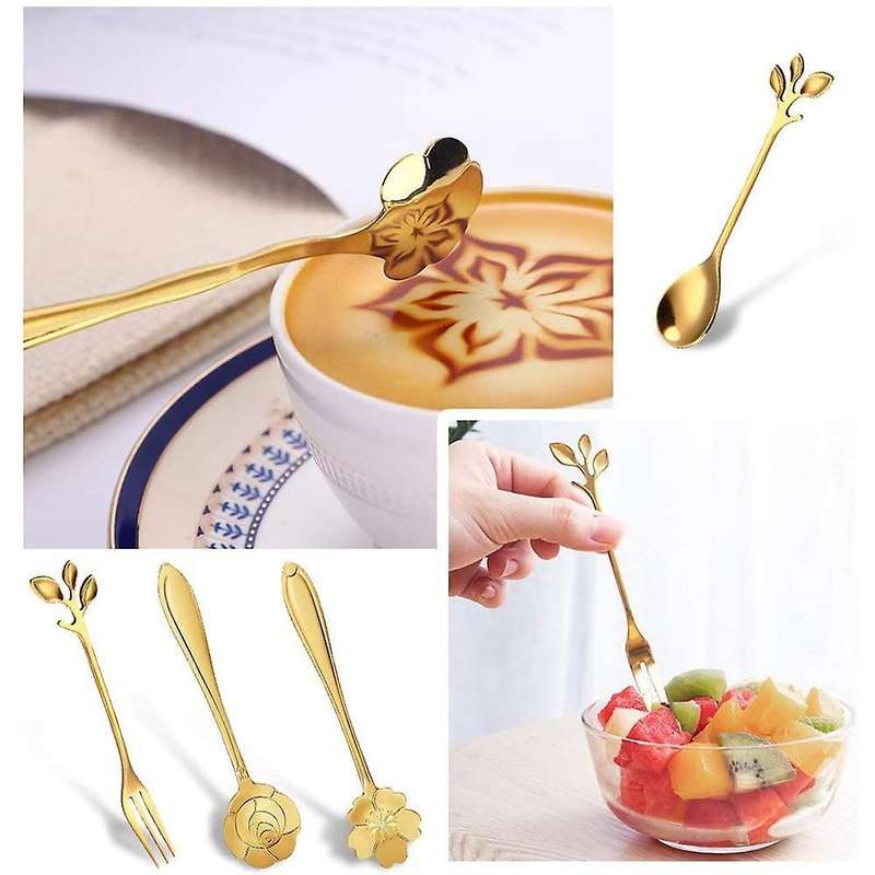 Appetizer Forks Metal Dinner Forks for Dessert Coffee Tea Stirring