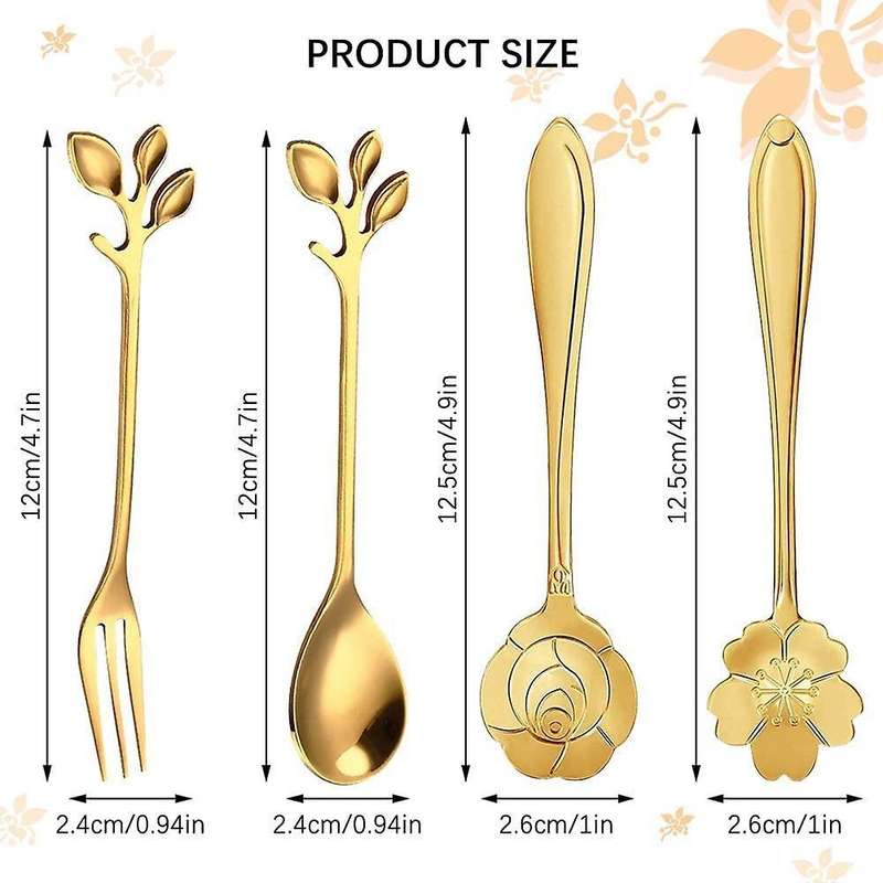 Appetizer Forks Metal Dinner Forks for Dessert Coffee Tea Stirring
