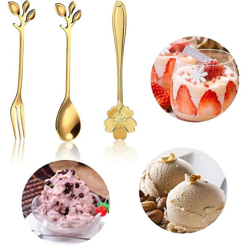 Appetizer Forks Metal Dinner Forks for Dessert Coffee Tea Stirring