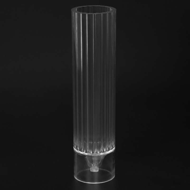 Pillar Candle Mold Cylinder Rib Plastic Candle Molds 6 Inch