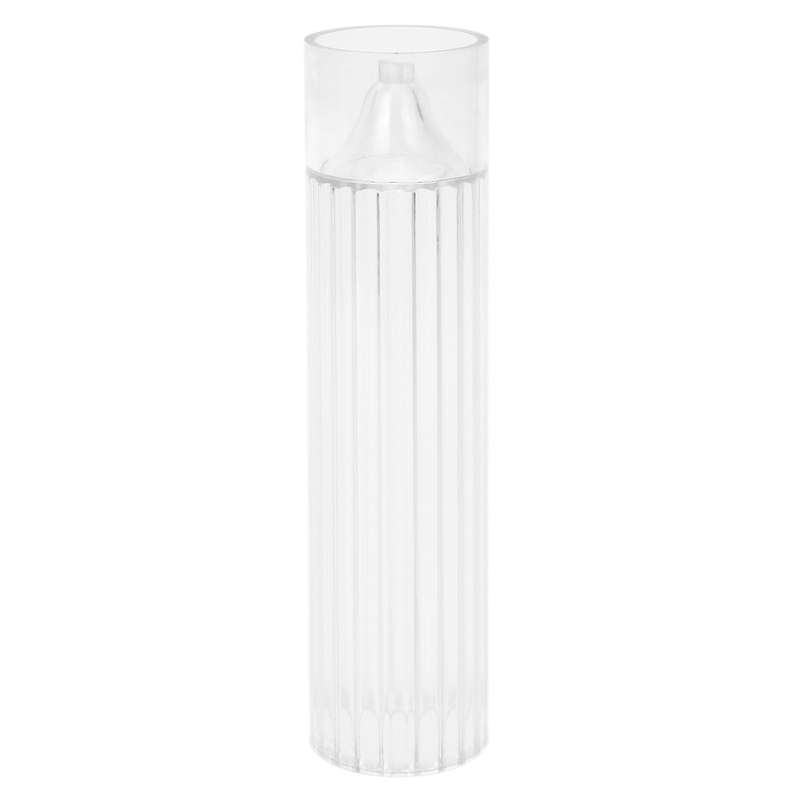 Pillar Candle Mold Cylinder Rib Plastic Candle Molds 6 Inch