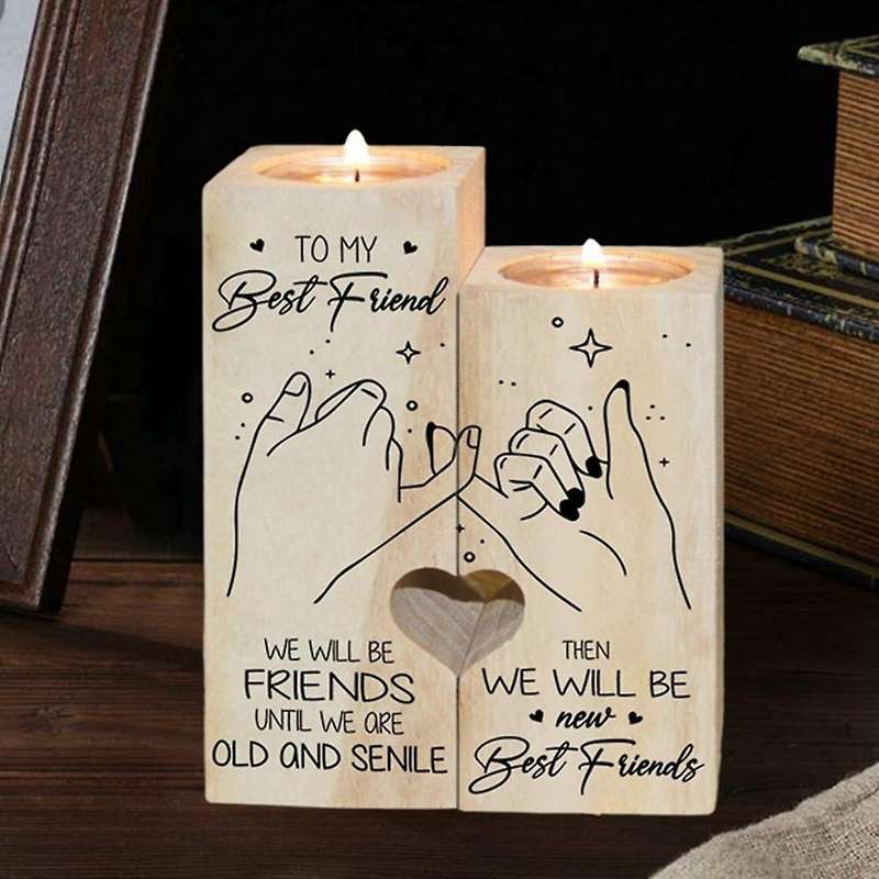 Candlesticks-gifts for Best Friends, Heart-shaped Candlesticks