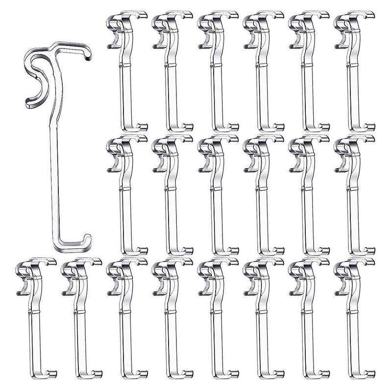 20pcs 3.5inch Clear Plastic Valance Clip for Horizontal Blind Valance
