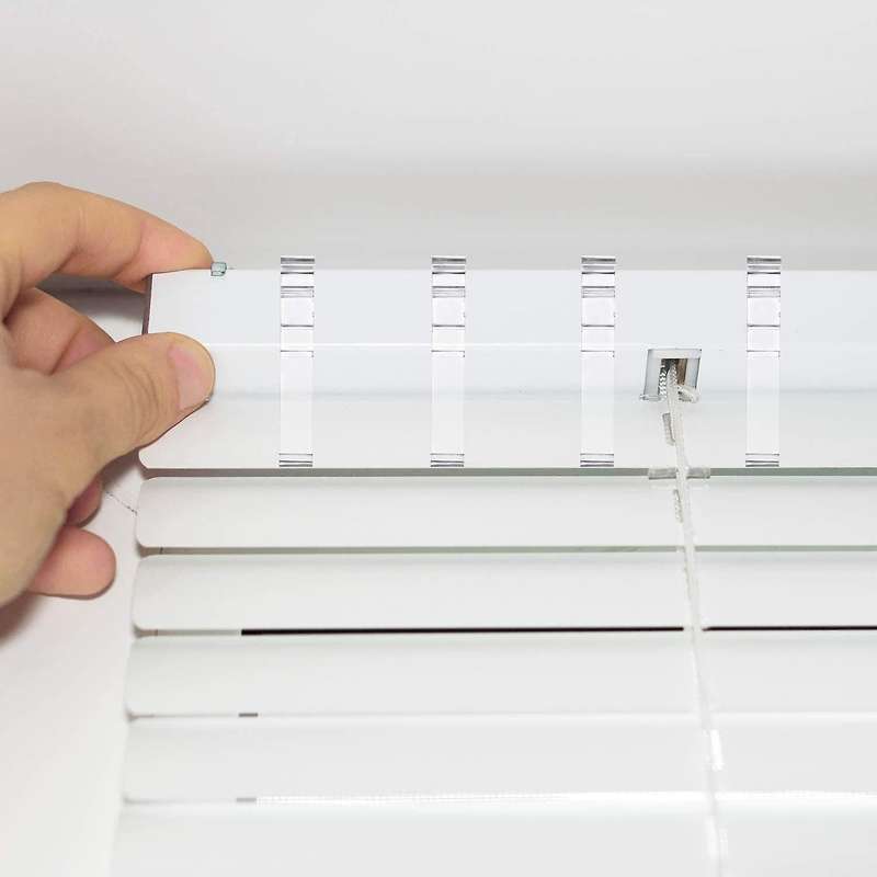 20pcs 3.5inch Clear Plastic Valance Clip for Horizontal Blind Valance