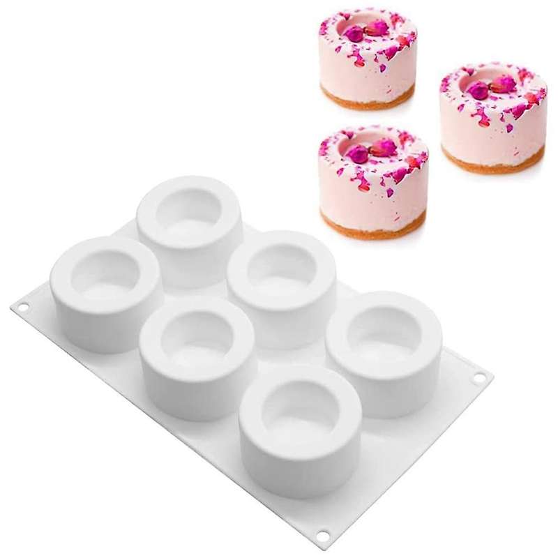 6 Compartments Silicone Pudding Cup Cake Mold Diy Baking Mold