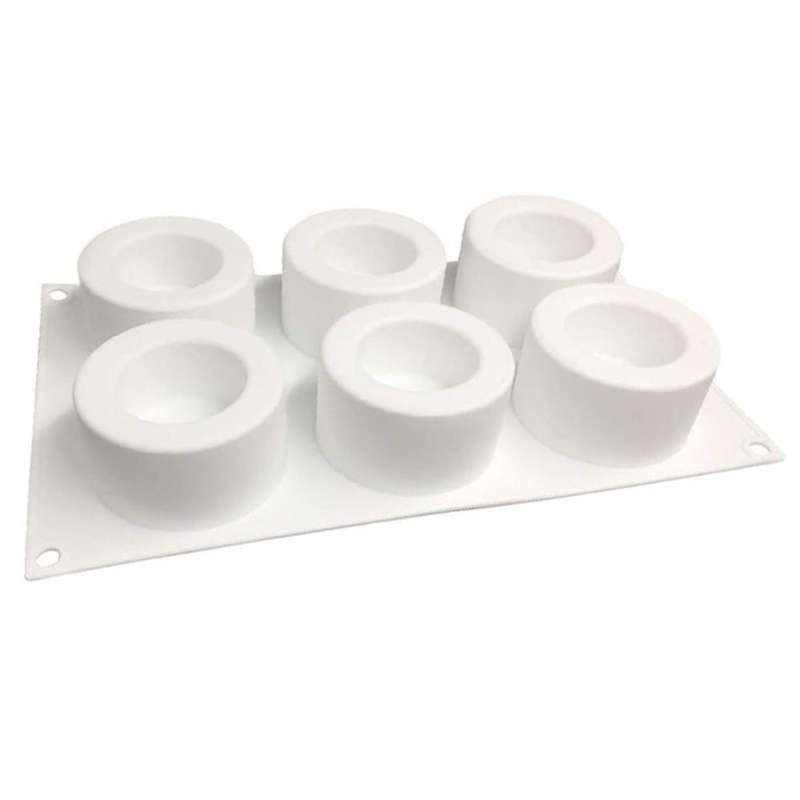 6 Compartments Silicone Pudding Cup Cake Mold Diy Baking Mold
