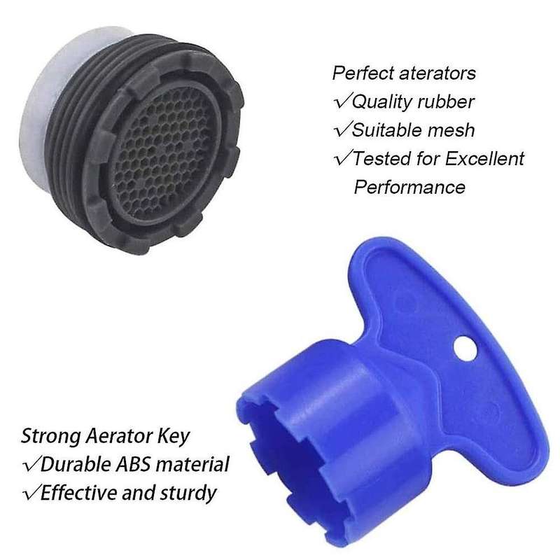 1.2gpm Faucet Part Insert Filter, Restrictor Aerator, 16.5mm, 4 Pack