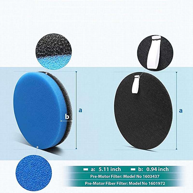 Filter Kit for Bissell 2998 Multiclean Lift-off Pet Vacuum 2999 2849