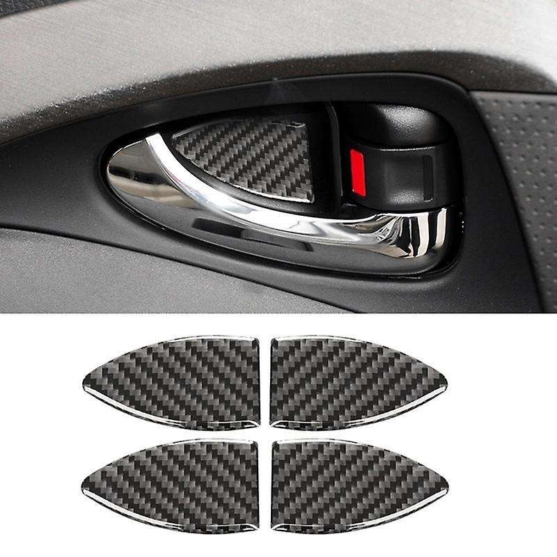 Car Interior Door Bowl Cover Trim Carbon Fiber Accessories