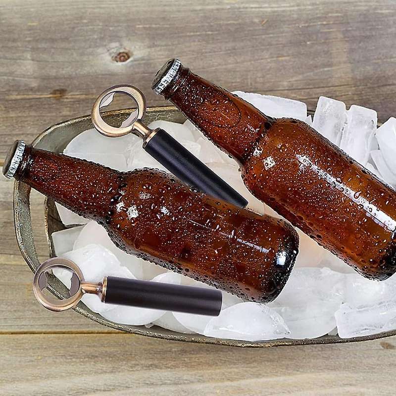 Diy Beer Bottle Opener Stainless Steel Flat Bottle Opener 4pc Bronze