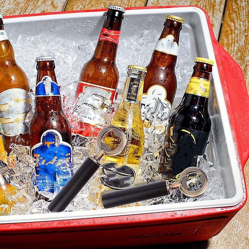 Diy Beer Bottle Opener Stainless Steel Flat Bottle Opener 4pc Bronze