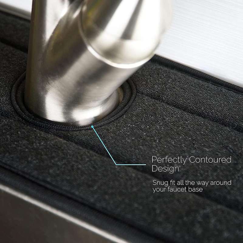 Sink Mat Absorbent Washable Splash Guard, Dish Drying Mat Splash