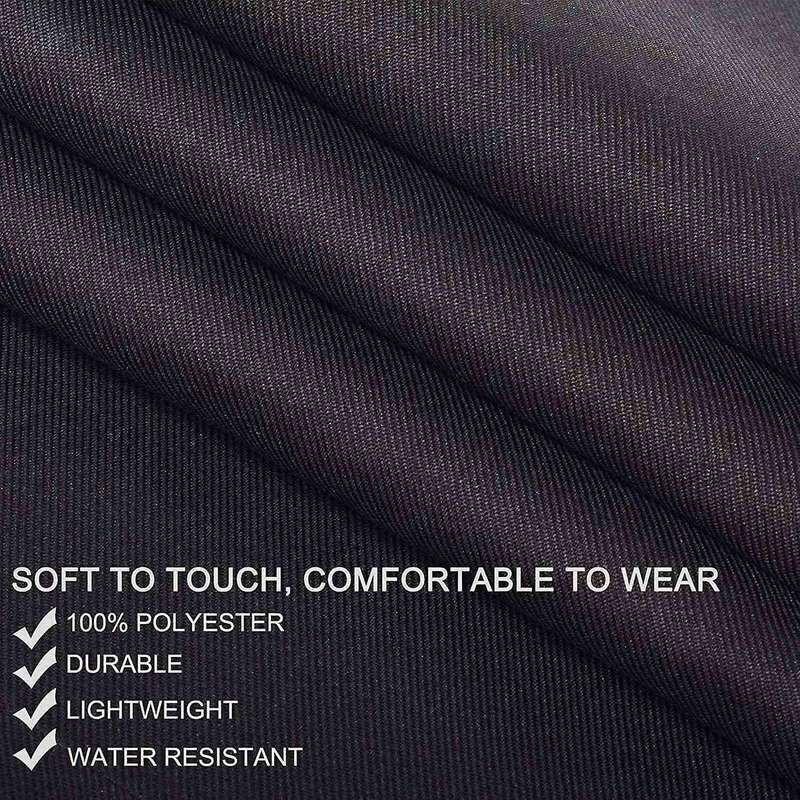 3 Waitress Aprons, Waiter Server Waist Aprons for Women Men, Black
