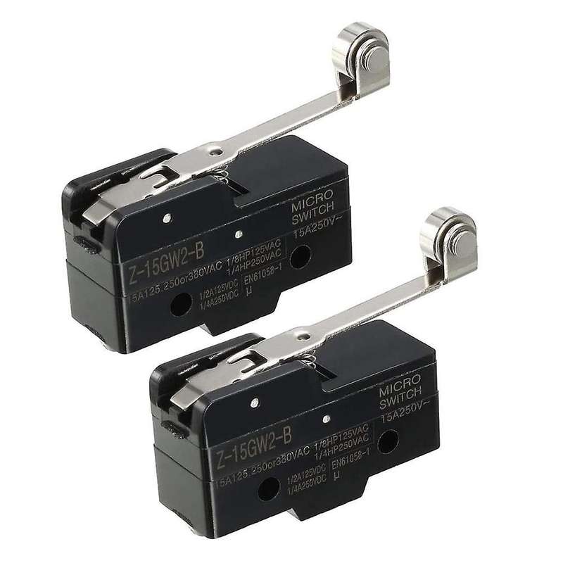 2pcs Z-15gw2-b 1no + 1nc Long Hinge Roller Lever Mini Action