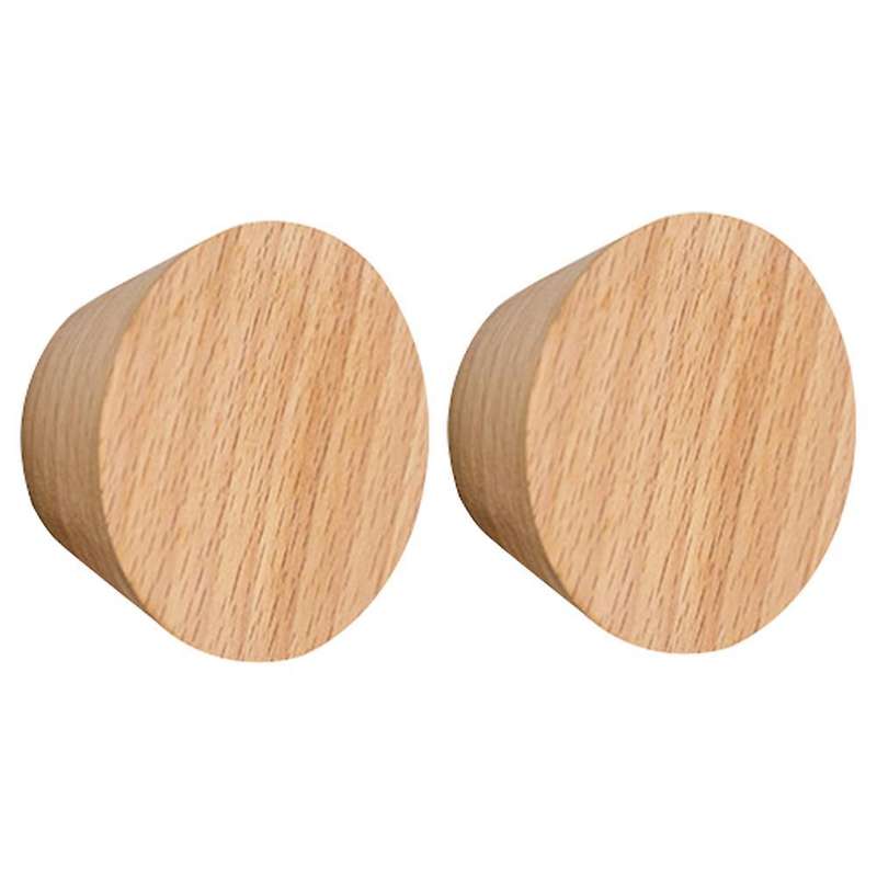 Nordic Living Room Round Wood Coat Hook Wall Decoration Hook B